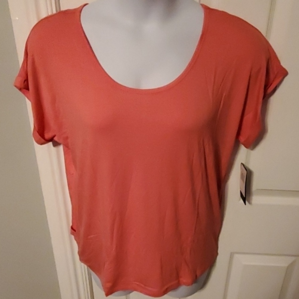 NWT Pink Lotus Movement  Open Back Tee